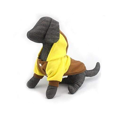 Bouledogue Avenue Pour Bouli Yellow / L Pull à Capuche Trois Bandes