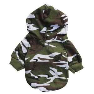 Bouledogue Avenue Pour Bouli Pull Camouflage à Capuche