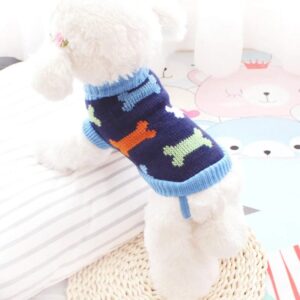 Pull d'Hiver en Laine Noël pour Bouledogue Français – Vêtement de Noël Chaud et Confortable