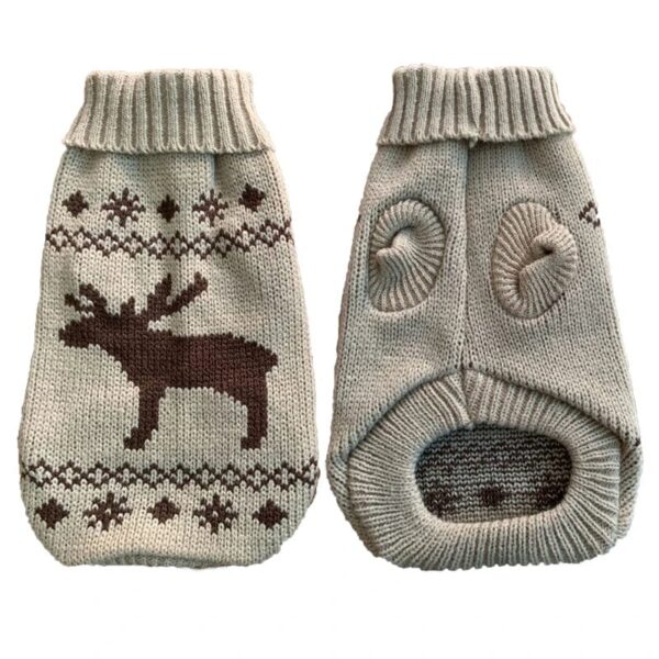 Pull d'Hiver en Laine Noël pour Bouledogue Français – Vêtement de Noël Chaud et Confortable B / 6