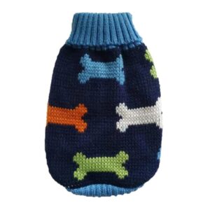Pull d'Hiver en Laine Noël pour Bouledogue Français – Vêtement de Noël Chaud et Confortable C / 6