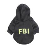 Bouledogue Avenue Pour Bouli Pull "FBI" à Capuche