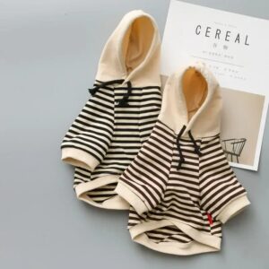 Pull Marinière à Capuche Pour Bouli