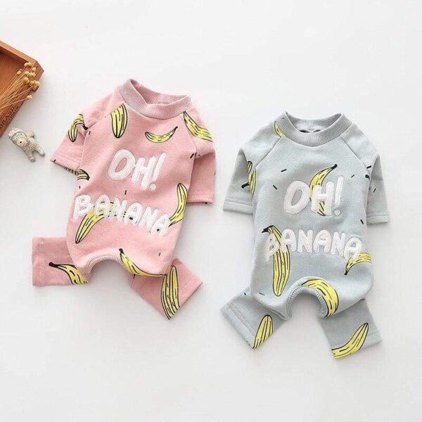 Pyjama D'hiver 'Oh Banana!' Pour Bouledogue francais Dog Apparel