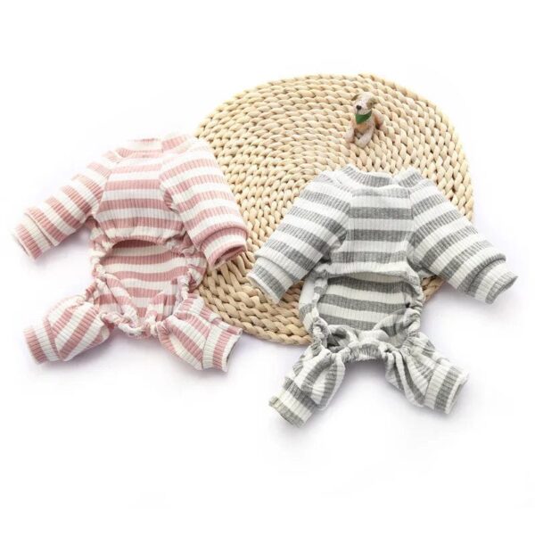 Pyjama rayé pour chiots Pour Bouli