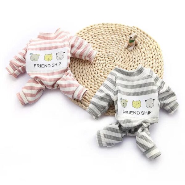 Pyjama rayé pour chiots Pour Bouli