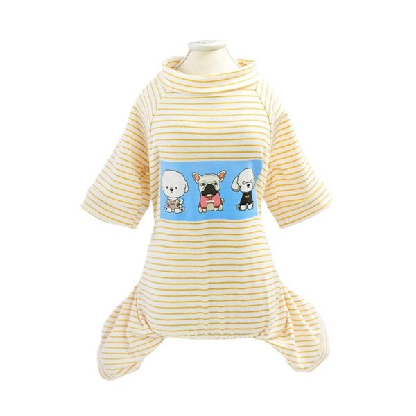 Pyjama rayé pour chiots Pour Bouli
