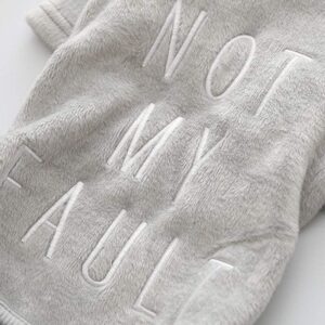 Bouledogue Avenue Pour Bouli Pyjama tout doux - "Not My Fault"