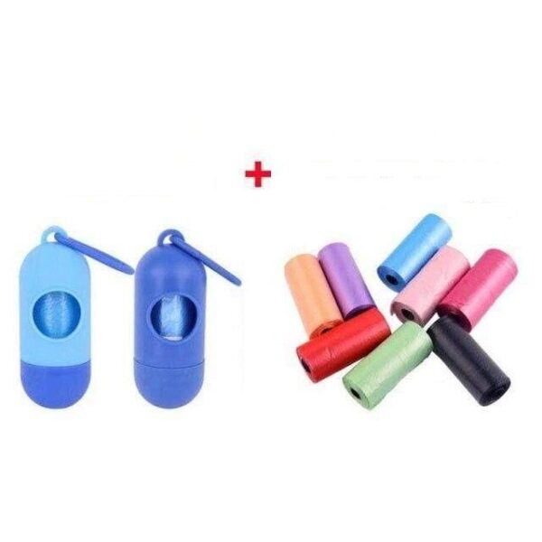 Bouledogue Avenue Pour Bouli 10 rouleaux (20 sacs chacun) avec boîte Bleue Rouleau de 15 Sacs à Crotte