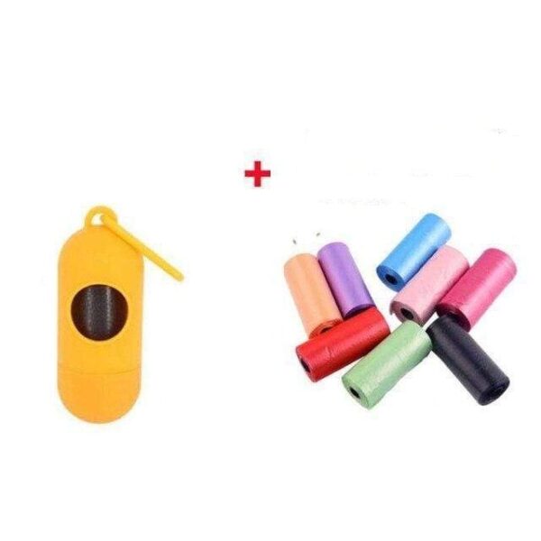Bouledogue Avenue Pour Bouli 10 rouleaux (20 sacs chacun) avec boîte Jaune Rouleau de 15 Sacs à Crotte