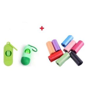 Bouledogue Avenue Pour Bouli 10 rouleaux (20 sacs chacun) avec boîte verte Rouleau de 15 Sacs à Crotte