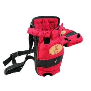 Bouledogue Avenue Pour Bouli rouge / XL Sac Ventral - Panier pour transporter Boubou