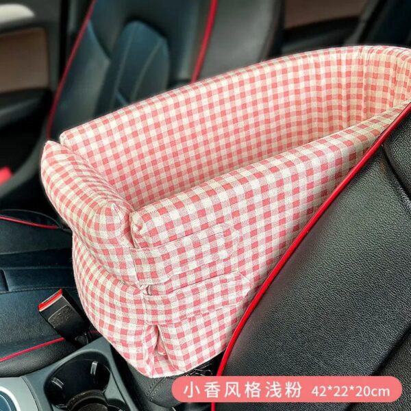 Siège Auto Central pour Bouledogue Français – Transport Sécurisé et Confortable Agrent / 42x22x20 CM