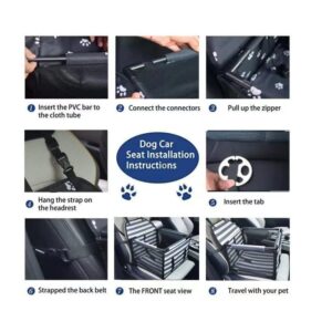 Siège Auto Pliable pour Bouledogue Français – Voyagez en Sécurité et Style Pour Bouli