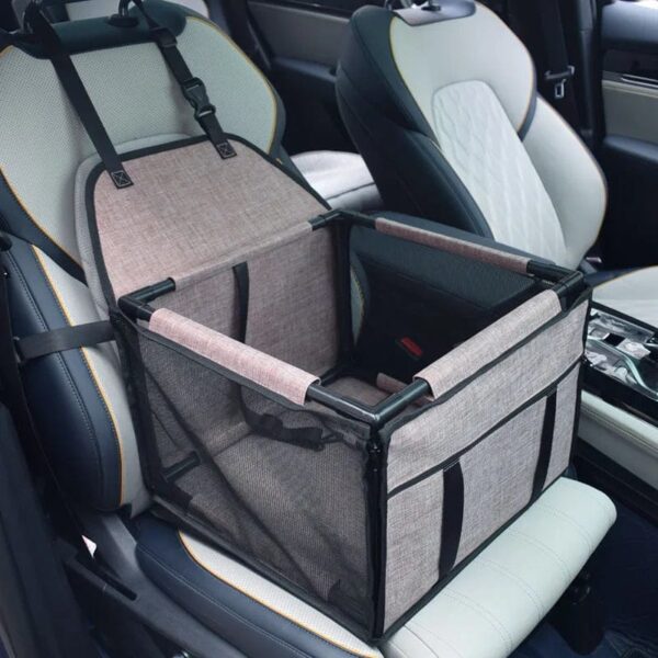 Siège Auto Pliable pour Bouledogue Français – Voyagez en Sécurité et Style Pour Bouli Cafe