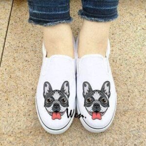 Bouledogue Avenue Blanc / 46 Sneakers Décor Boubou