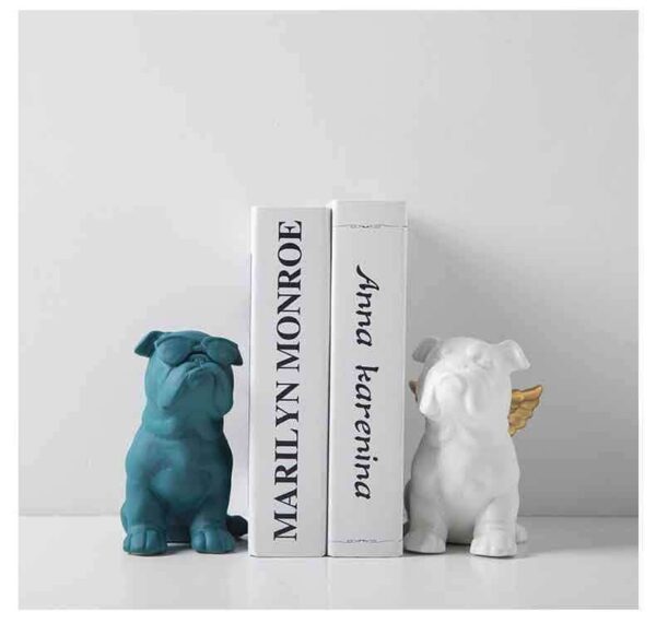 Bouledogue Avenue Pour Humains Statuette Bouledogue en Céramique