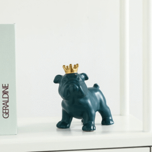 Bouledogue Avenue Pour Humains Statuette Bouledogue en Céramique