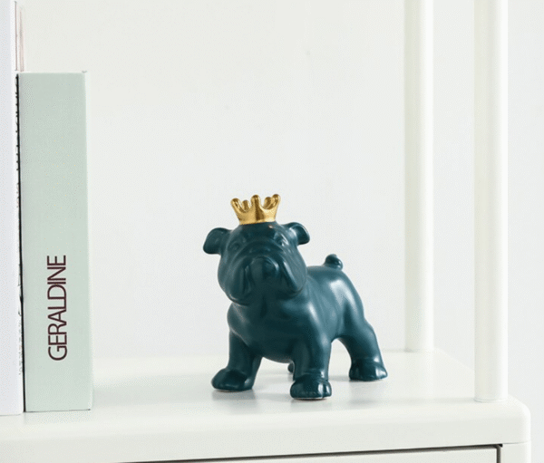 Bouledogue Avenue Pour Humains Statuette Bouledogue en Céramique