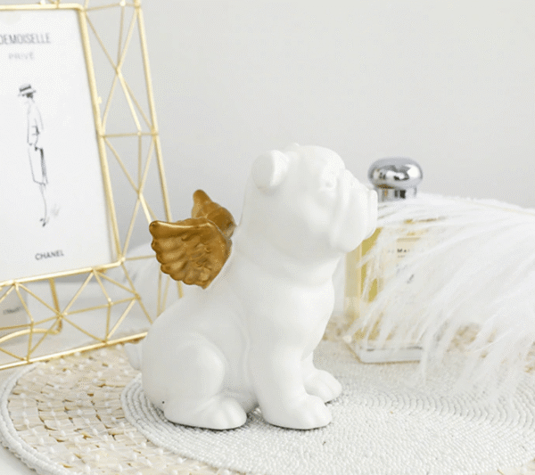 Bouledogue Avenue Pour Humains Statuette Bouledogue en Céramique