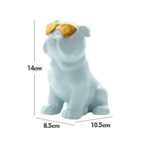 Bouledogue Avenue Pour Humains Statuette Bouledogue en Céramique