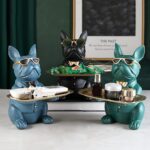 Bouledogue Avenue Pour Humains Statuette Bouledogue en Céramique