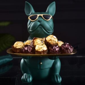 Bouledogue Avenue Pour Humains Statuette Bouledogue en Céramique