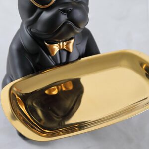 Bouledogue Avenue Pour Humains Statuette Bouledogue en Céramique