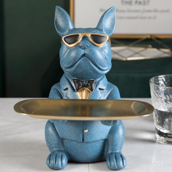 Bouledogue Avenue Pour Humains Statuette Bouledogue en Céramique