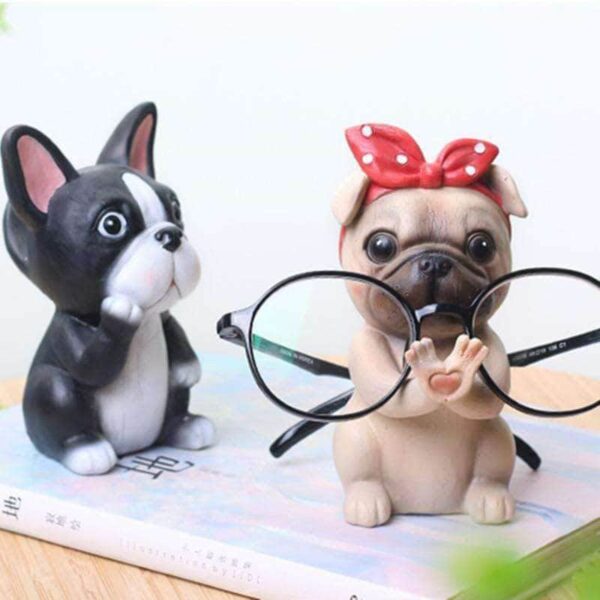 Bouledogue Avenue Pour Humains Statuette Bouledogue en Résine