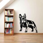 Bouledogue Avenue Pour Humains Sticker Mural - Boubou à l'aguet