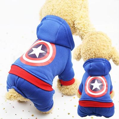 Sweat Batman Pour Chien Dog Apparel Captain America / XS 0.5-1.2KG