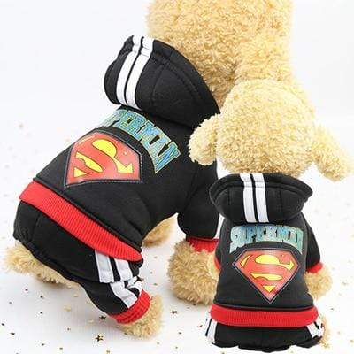 Sweat Batman Pour Chien Dog Apparel Superman Noir / XXL 6-8KG