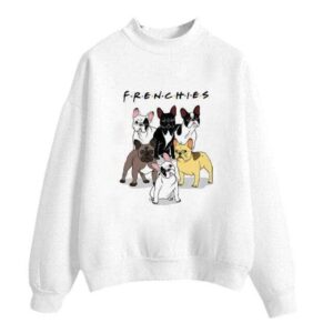 Bouledogue Avenue Pour Humains Blanc / XXL Sweatshirt FRENCHIES - Bouledogue français