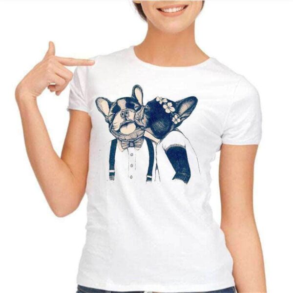 Bouledogue Avenue Couple / XXXL T-Shirt Funny Bouledogue