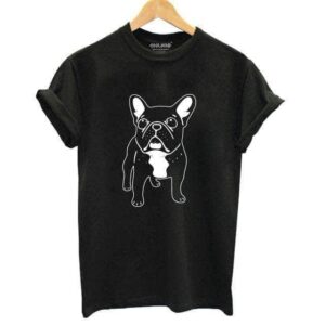 Bouledogue Avenue Pour Humains Noir / S T-shirt pour Femme - Bouledogue Simple