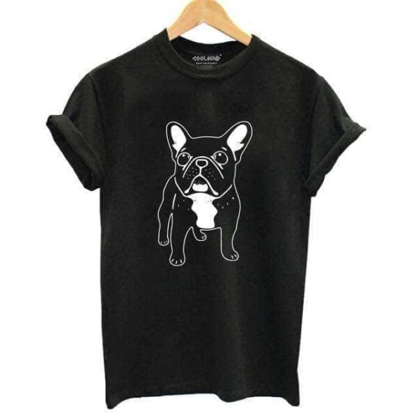 Bouledogue Avenue Pour Humains Noir / S T-shirt pour Femme - Bouledogue Simple