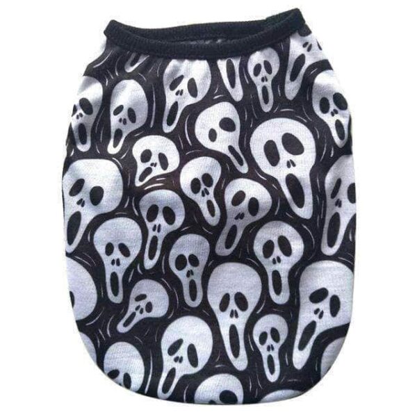 Bouledogue Avenue Pour Bouli Munch Blanc / 2XL T-shirts Têtes de Mort - 9 coloris