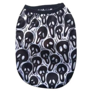 Bouledogue Avenue Pour Bouli Munch Noir / 2XL T-shirts Têtes de Mort - 9 coloris
