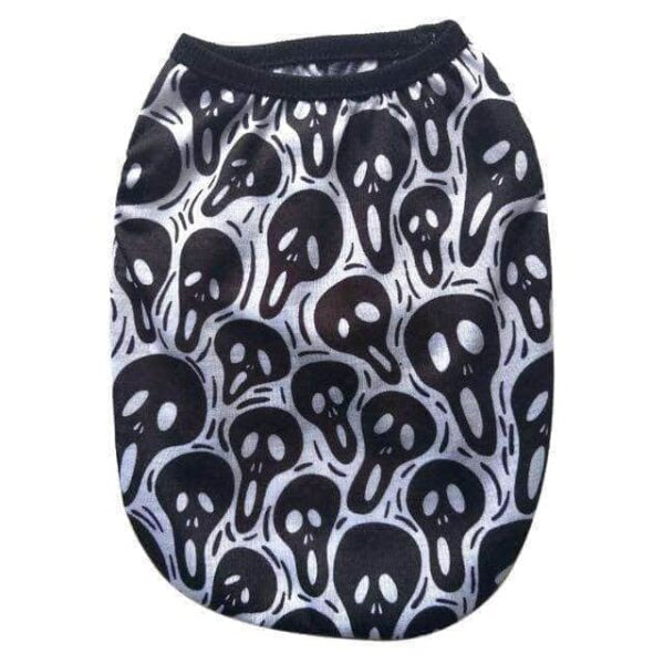 Bouledogue Avenue Pour Bouli Munch Noir / 2XL T-shirts Têtes de Mort - 9 coloris