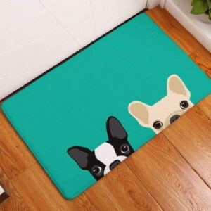 Bouledogue Avenue Pour Chez Vous 1 / 50cmx80cm Tapis de Sol Tête de Bouledogue