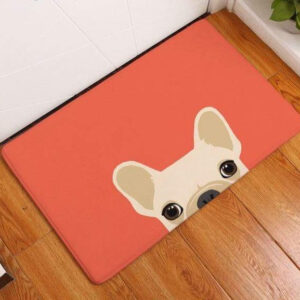 Bouledogue Avenue Pour Chez Vous 2 / 50cmx80cm Tapis de Sol Tête de Bouledogue