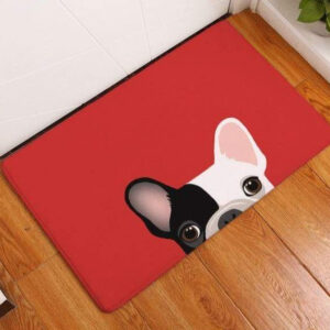 Bouledogue Avenue Pour Chez Vous 3 / 50cmx80cm Tapis de Sol Tête de Bouledogue