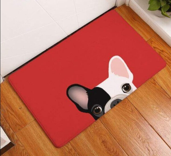 Bouledogue Avenue Pour Chez Vous 3 / 50cmx80cm Tapis de Sol Tête de Bouledogue