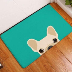 Bouledogue Avenue Pour Chez Vous 6 / 50cmx80cm Tapis de Sol Tête de Bouledogue