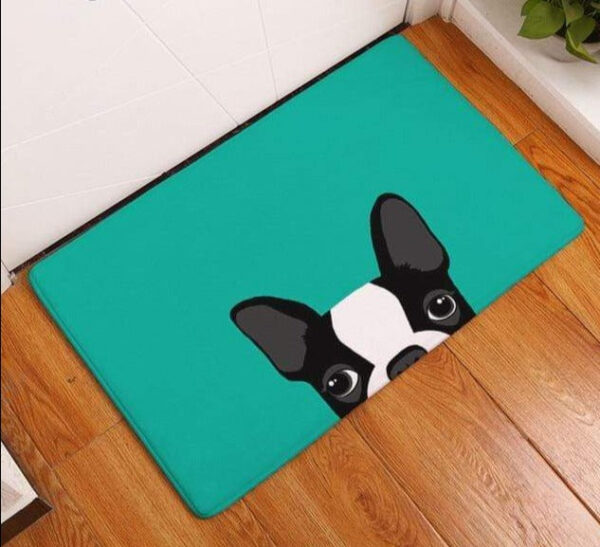 Bouledogue Avenue Pour Chez Vous 7 / 50cmx80cm Tapis de Sol Tête de Bouledogue