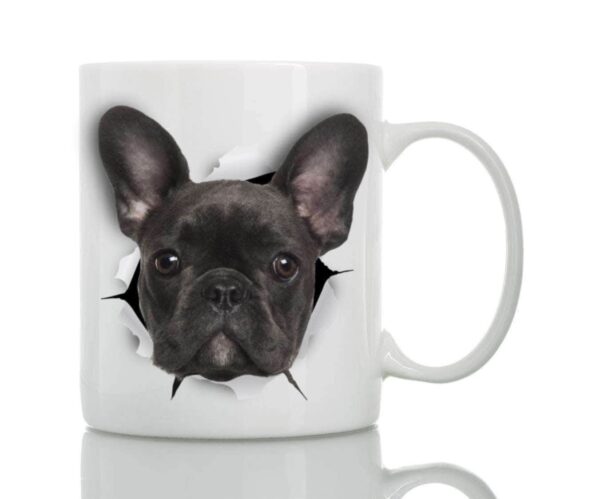 Bouledogue Avenue Pour Humains Tasse Mug Bouledogue Noir