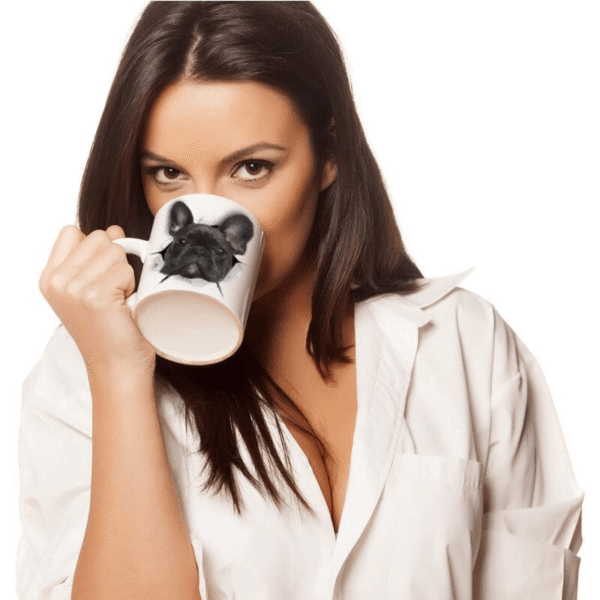 Bouledogue Avenue Pour Humains Tasse Mug Bouledogue Noir