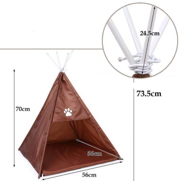 Bouledogue Avenue Tipi Tente pour Chien