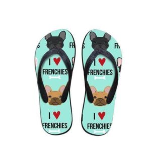 Bouledogue Avenue Bleu / 39 Tong I Love Frenchies